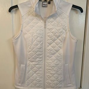 White Fila Vest